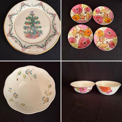 Lenox Bowls & Christmas Plates (D-MG)