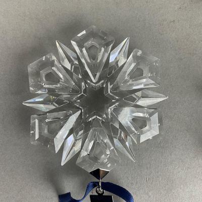 S777 Swarovski 1999 & 2004 Crystal Christmas Ornament As Is