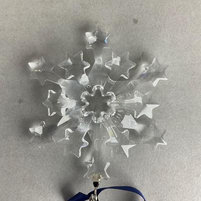 S777 Swarovski 1999 & 2004 Crystal Christmas Ornament As Is