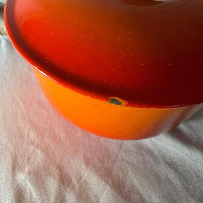 Two Le Creuset Enameled Cast Iron Saucepans (LR-MG)
