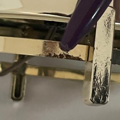 Cobalt Blue Mid Century Modern Glass Lamp (P-RG)