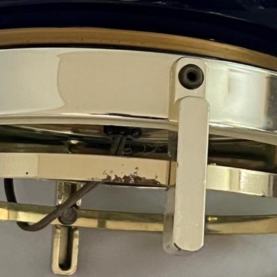 Cobalt Blue Mid Century Modern Glass Lamp (P-RG)