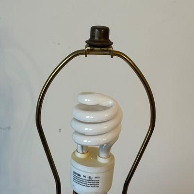 Cobalt Blue Mid Century Modern Glass Lamp (P-RG)