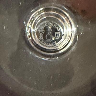 Eight Baccarat Crystal Champagne Flutes in the Dom Perignon Pattern (LR-MG)