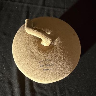 Curly Koa Kalua Board & The Pottery Lidded Piece (LR-MG)