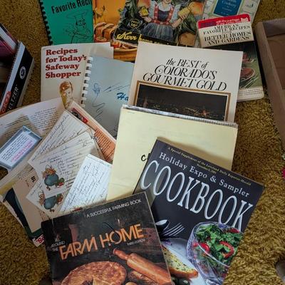 Recipe books plus good 'ole written out recipes