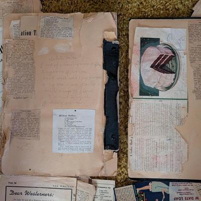 Old recipe scrap book