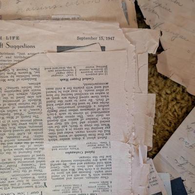 Old recipe scrap book