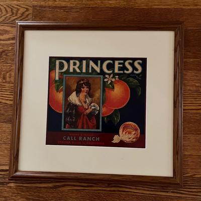 Framed Vintage Crate Labels (K-BC)