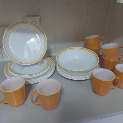 Citrus Corelle Corningware Dishes (P-BBL)