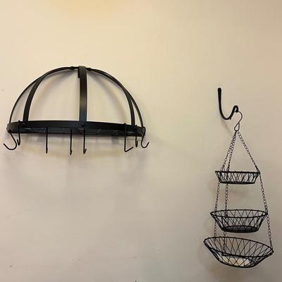 Pot Rack and Hanging Fruit Basket (K-BC)