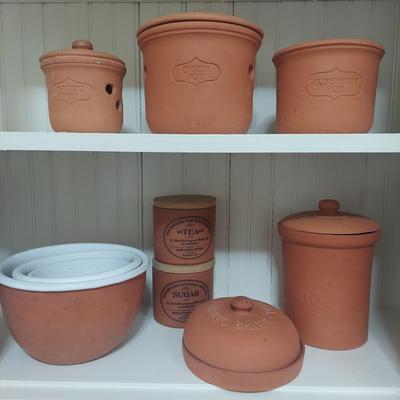 Terracotta Canisters & Bowls (P-BBL)