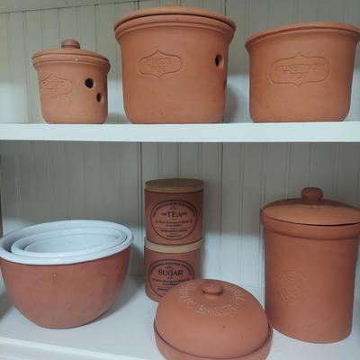 Terracotta Canisters & Bowls (P-BBL)