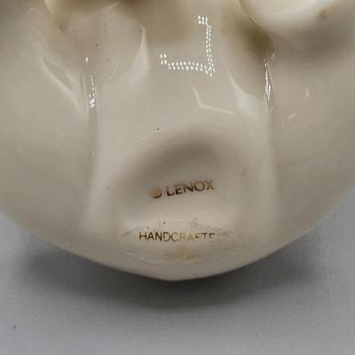 LOT 42: Lenox Victorian Lady of Fashions Tennis At Traymore, Baby Elephant, Prince of Jewels, and Woodland Collection Vase