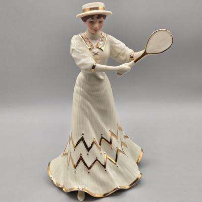 LOT 42: Lenox Victorian Lady of Fashions Tennis At Traymore, Baby Elephant, Prince of Jewels, and Woodland Collection Vase