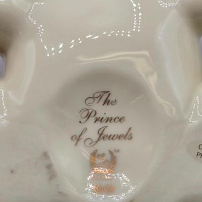 LOT 42: Lenox Victorian Lady of Fashions Tennis At Traymore, Baby Elephant, Prince of Jewels, and Woodland Collection Vase