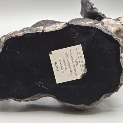 LOT 45: Vintage Iron Wood Elephant, San Francisco Music Box, Vintage Wood and Brass Elephant Coin Bank, and More