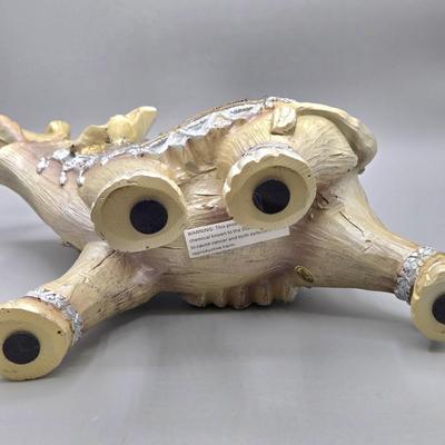 LOT 47: The Hamilton Collection Blake Jensen Good Luck Stacked Elephants Figurine with Swarovski Crystals and Other Elephant Figurines