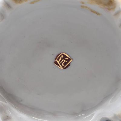 LOT 49: Vintage Porcelain Pitcher, Pair of Shannon Crystal Lotus Flower Candle Holders, and Waterford Crystal Perfume Bottle with...