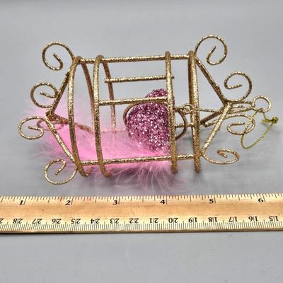 LOT 53: Pretty Pink- Various New Colored Cupcake Train, Spiral Trees, Ornaments and More