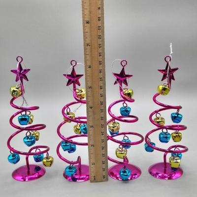 LOT 53: Pretty Pink- Various New Colored Cupcake Train, Spiral Trees, Ornaments and More