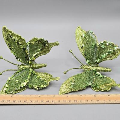LOT 54: New- Various Dragonfly and Butterfly Clip-on Ornaments and More
