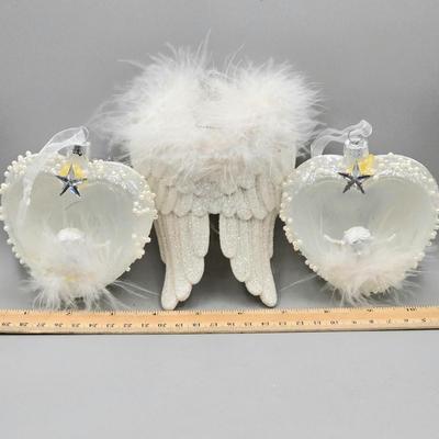 LOT 54: New- Various Dragonfly and Butterfly Clip-on Ornaments and More