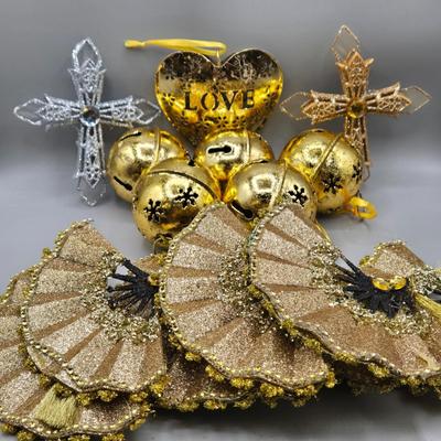 LOT 55: New- Clip-on Fans and Masks Ornaments and More