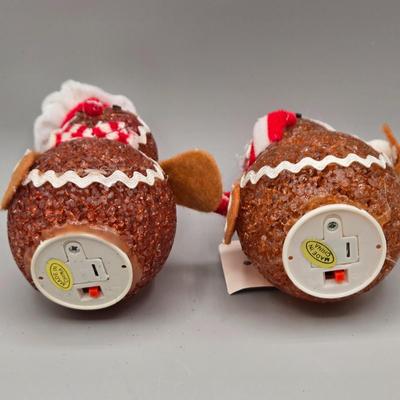 LOT 57: New-NOS- Variety of Ornaments Including Some that Light Up & Doorknob Bells