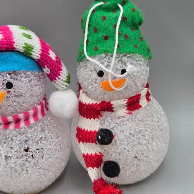 LOT 57: New-NOS- Variety of Ornaments Including Some that Light Up & Doorknob Bells