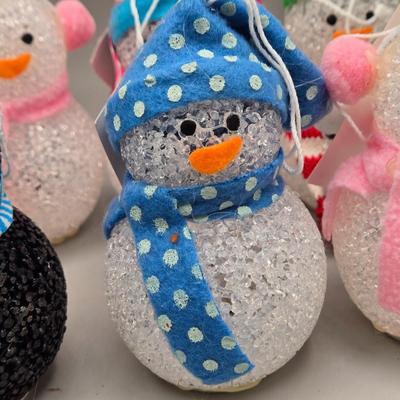 LOT 57: New-NOS- Variety of Ornaments Including Some that Light Up & Doorknob Bells