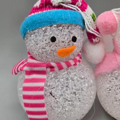 LOT 57: New-NOS- Variety of Ornaments Including Some that Light Up & Doorknob Bells