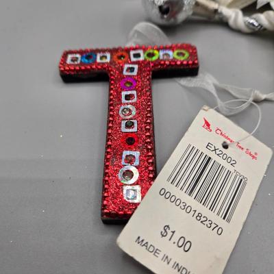 LOT 57: New-NOS- Variety of Ornaments Including Some that Light Up & Doorknob Bells