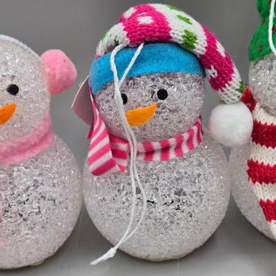 LOT 57: New-NOS- Variety of Ornaments Including Some that Light Up & Doorknob Bells