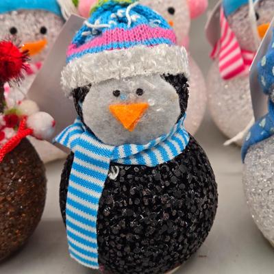 LOT 57: New-NOS- Variety of Ornaments Including Some that Light Up & Doorknob Bells