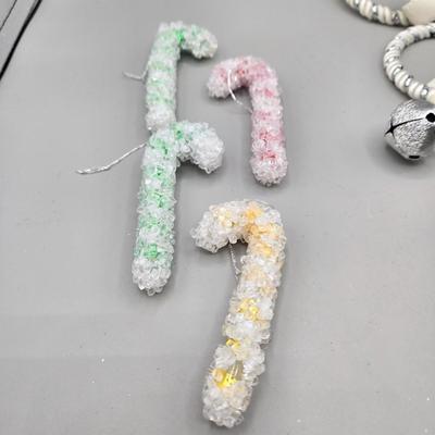 LOT 57: New-NOS- Variety of Ornaments Including Some that Light Up & Doorknob Bells