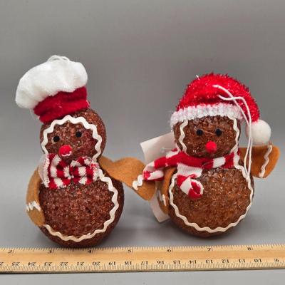 LOT 57: New-NOS- Variety of Ornaments Including Some that Light Up & Doorknob Bells