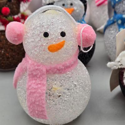 LOT 57: New-NOS- Variety of Ornaments Including Some that Light Up & Doorknob Bells