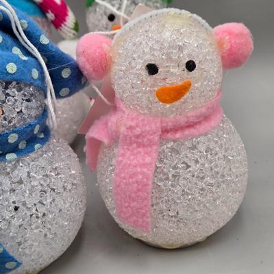 LOT 57: New-NOS- Variety of Ornaments Including Some that Light Up & Doorknob Bells