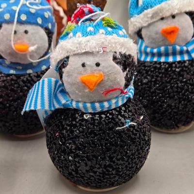 LOT 57: New-NOS- Variety of Ornaments Including Some that Light Up & Doorknob Bells