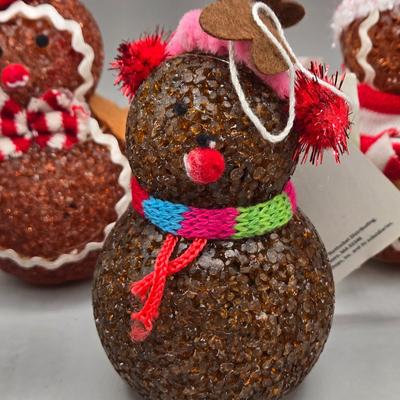 LOT 57: New-NOS- Variety of Ornaments Including Some that Light Up & Doorknob Bells