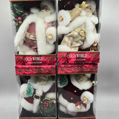LOT 59: New- Santa Figurine/Ornaments from Old World Collection