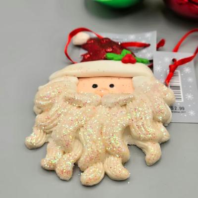 LOT 62: Various New Ornaments Including Elephants, Owls, Bells. Santa, Goebel Berta Hummel AWAY WE GO Children Dog Sled 2003, and More