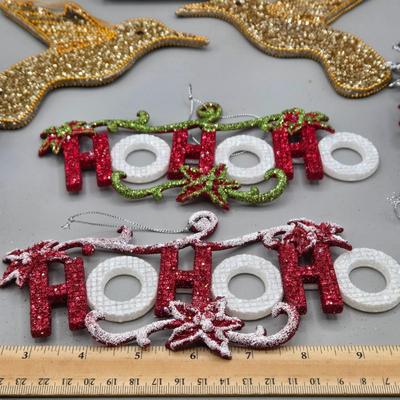 LOT 63: New Ornaments-Disco Balls, Birdhouses, Hummingbirds, Starbursts and More