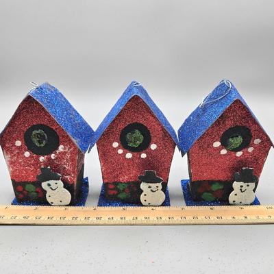 LOT 63: New Ornaments-Disco Balls, Birdhouses, Hummingbirds, Starbursts and More