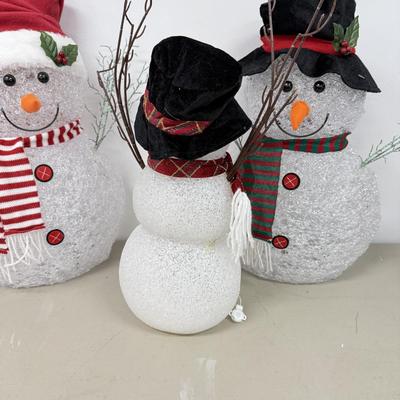 LOT 85: Fiber Optic Snowmen
