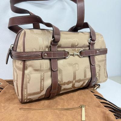 LOT 88: Brown Hand Bag Collection: Suede Etienne Aigner & More