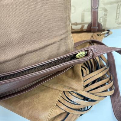 LOT 88: Brown Hand Bag Collection: Suede Etienne Aigner & More
