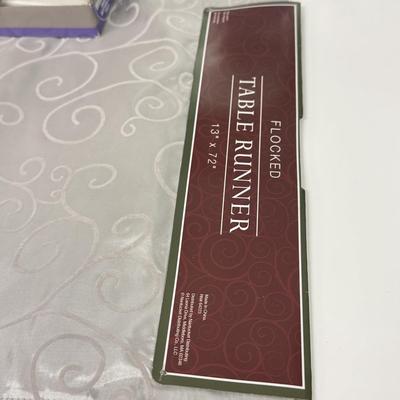 LOT 91: Elephant Wax Warmer, NIP Cloth Tablecloths & Floating Candle