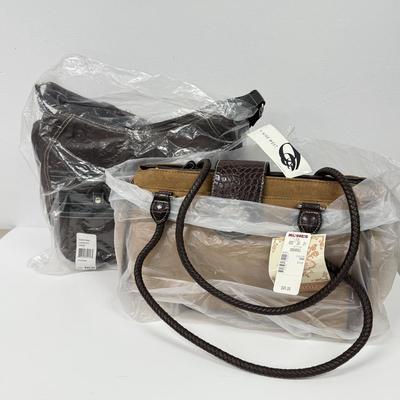 LOT 96: Pair of NWT Handbags: Nine West & Suede Organizer